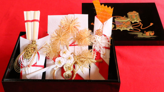 結納みのり三品セット　文庫箱入り※目録なし